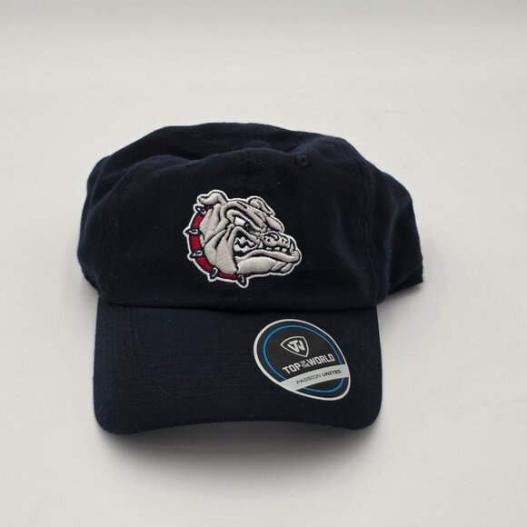 Top of the World Gonzaga Bulldogs Navy Strapback Dad Hat Adjustable‎ Cap - Picture 1 of 6